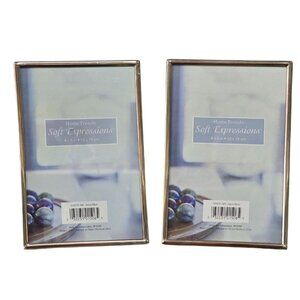 HomeTrends Soft Expressions 4x6" Picture Frame Set Gold